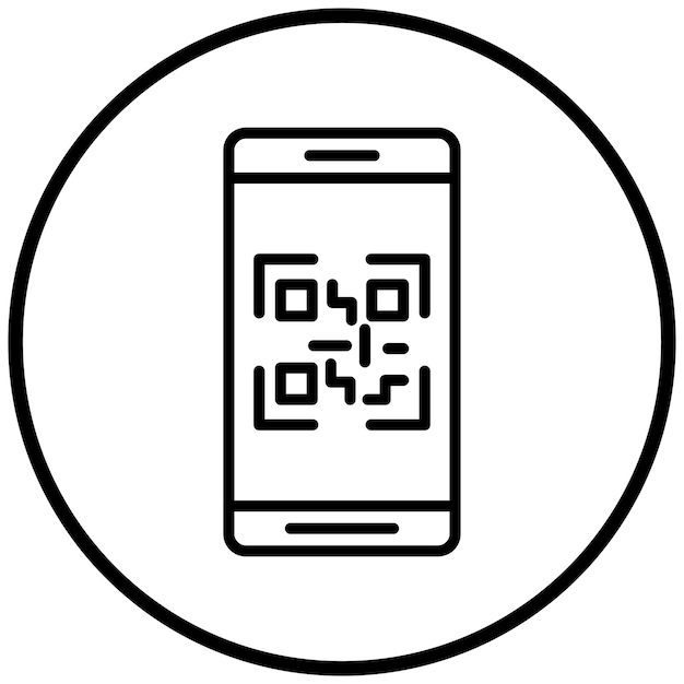 vector design qr code icon style