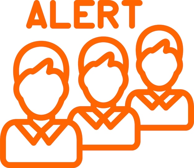 Vector Design Queue alert Icon Style