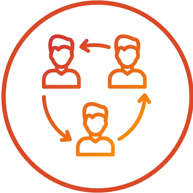 vector design queueing icon style