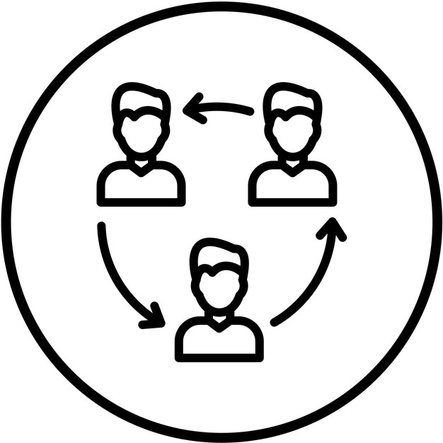 vector design queueing icon style