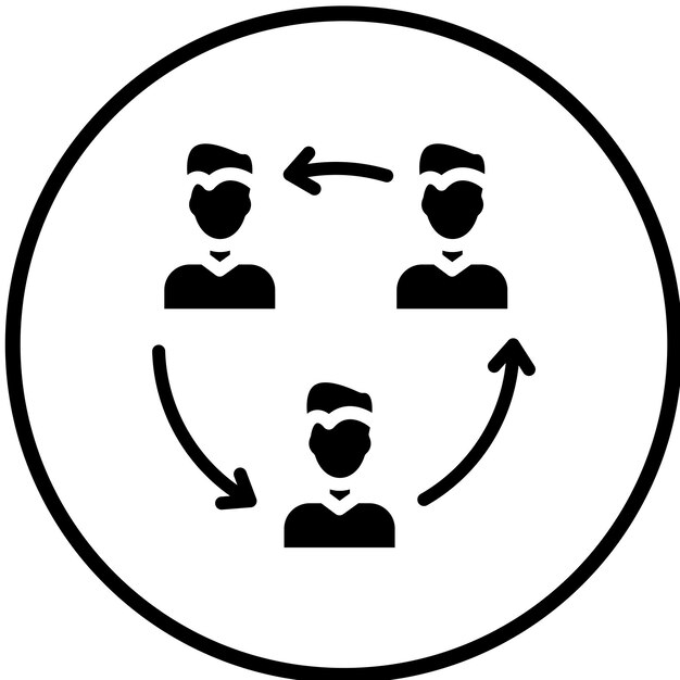 vector design queueing icon style