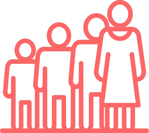 Vector Design Queueing Icon Style