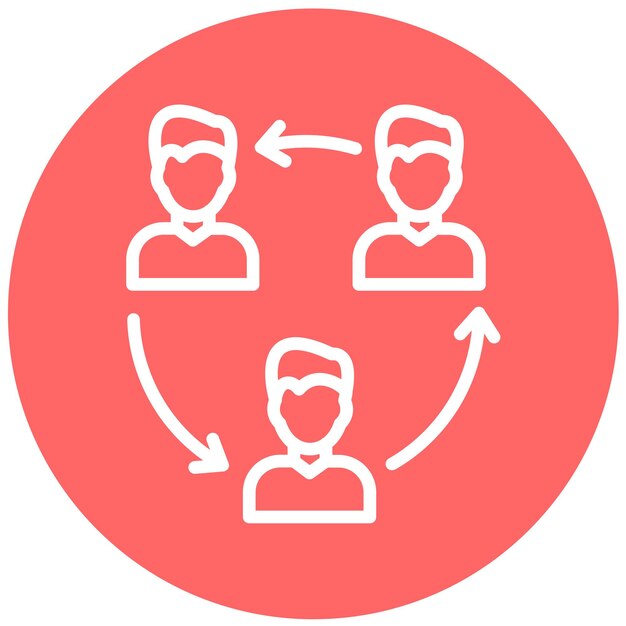 vector design queueing icon style