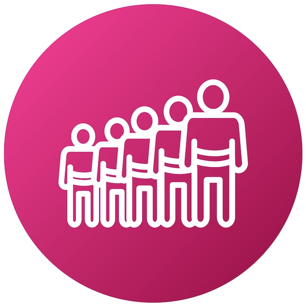 vector design queueing icon style