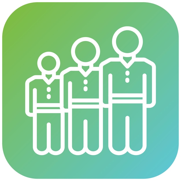vector design queueing system icon style