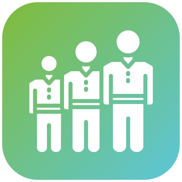 vector design queueing system icon style