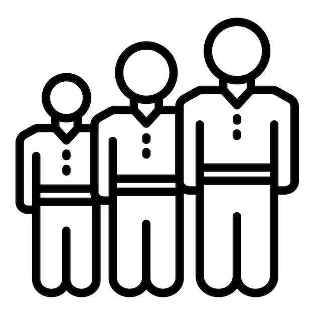 vector design queueing system icon style