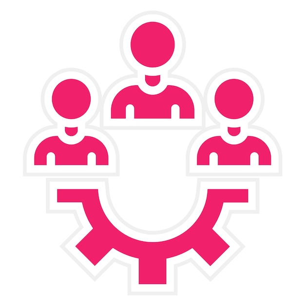 vector design queueing system icon style