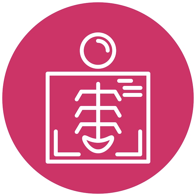 Vector Design Radiology Icon Style