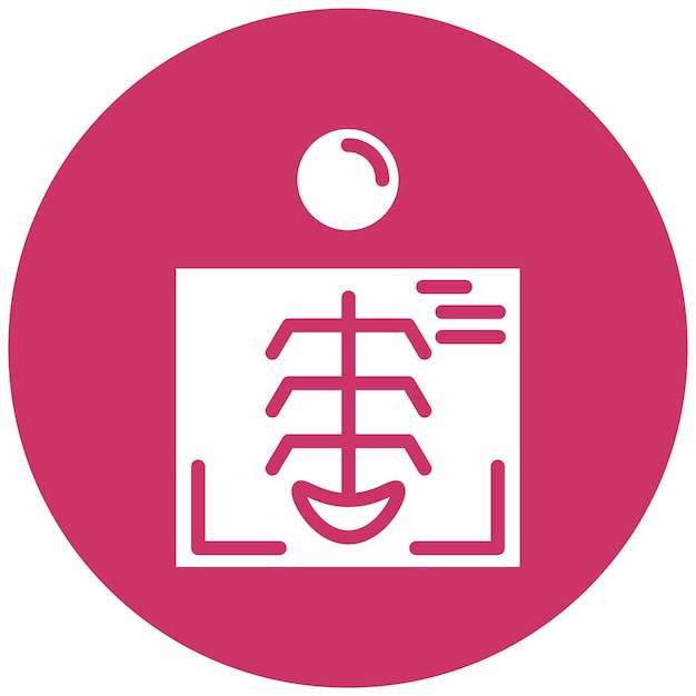 Vector Design Radiology Icon Style