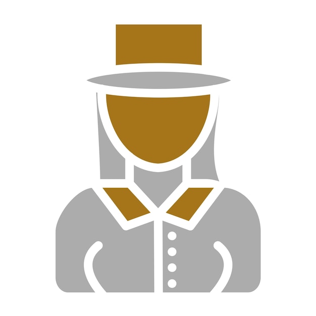 Vector Design Rainforest Guide Female Icon Style