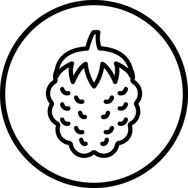 Vector Design Raspberry Icon Style