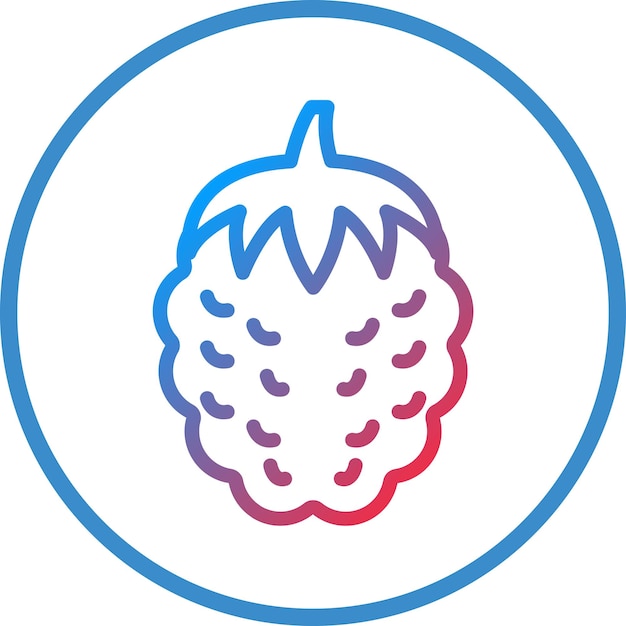Vector Design Raspberry Icon Style