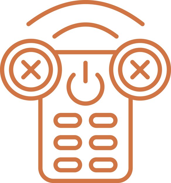 vector design remote not pairing icon style