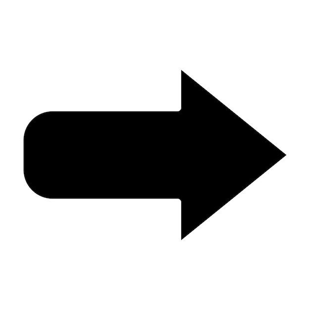 Vector Design Right Arrow Icon Style