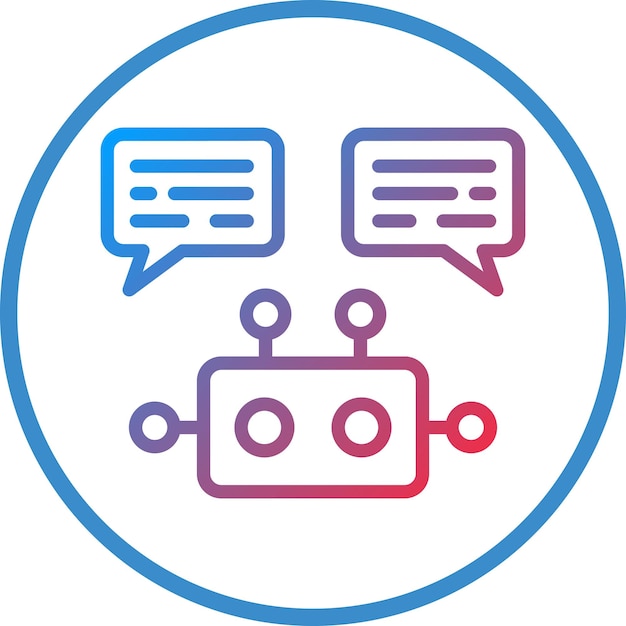 Vector Design Robot Assistant Icon Style