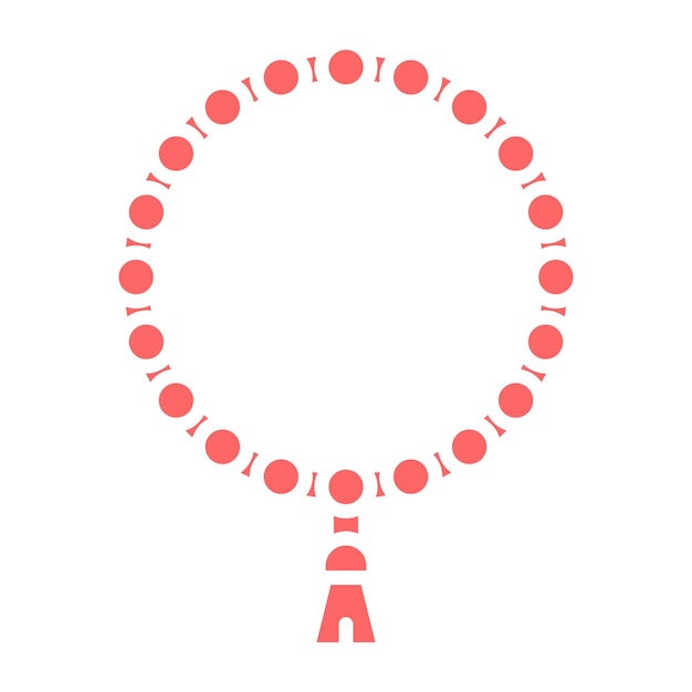 Vector Design Rosary Icon Style
