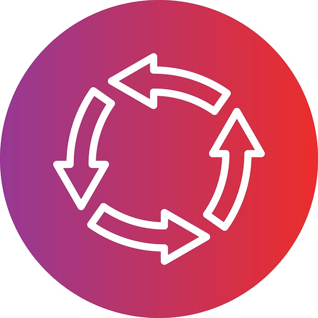 Vector Design Rotation Icon Style