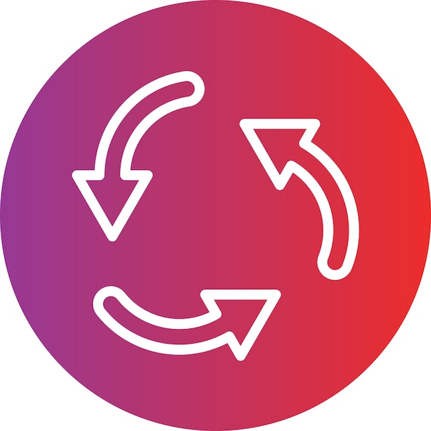 Vector Design Roundabout Icon Style