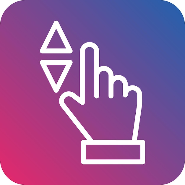 vector design scrolling icon style
