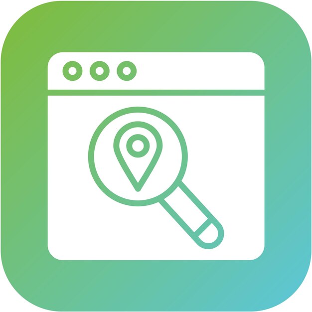 Vector Design Search Location Icon Style