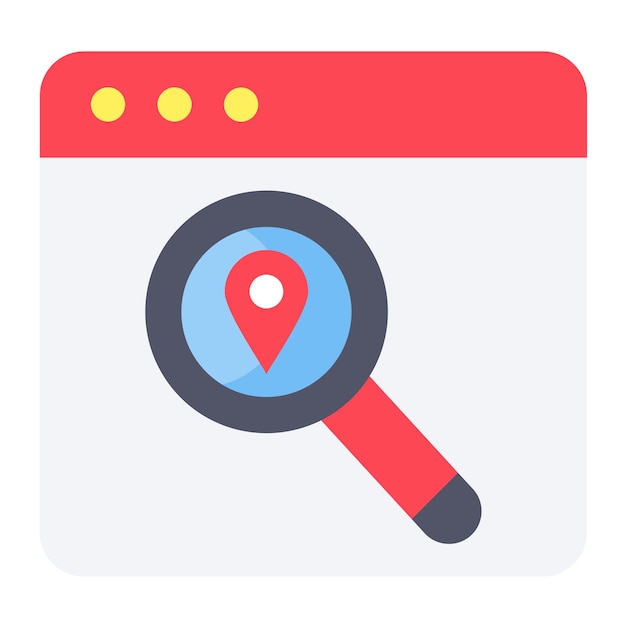 Vector Design Search Location Icon Style