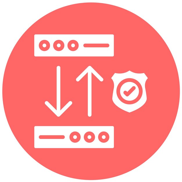 Vector Design Secure Data Transfer Icon Style