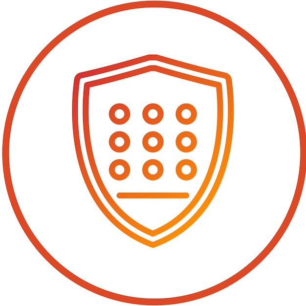 Vector Design Secure Matrix Icon Style