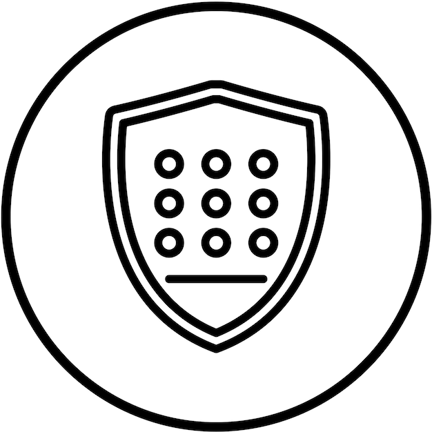 Vector Design Secure Matrix Icon Style