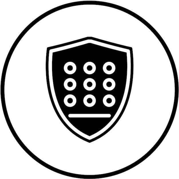 Vector Design Secure Matrix Icon Style