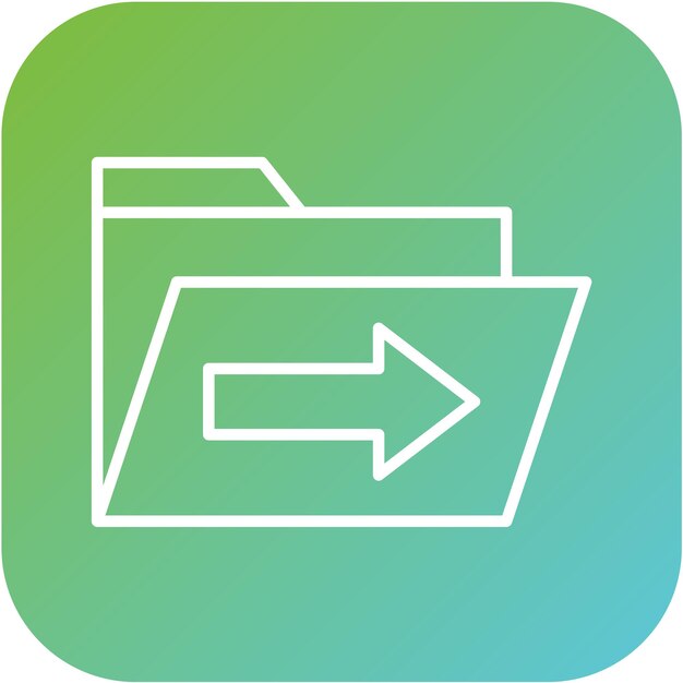 vector design send folder icon style