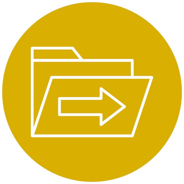 Vector Design Send Folder Icon Style