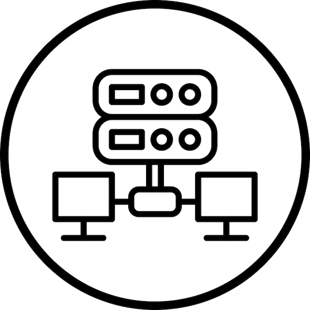Vector Design Server Icon Style