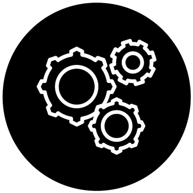 vector design settings icon style
