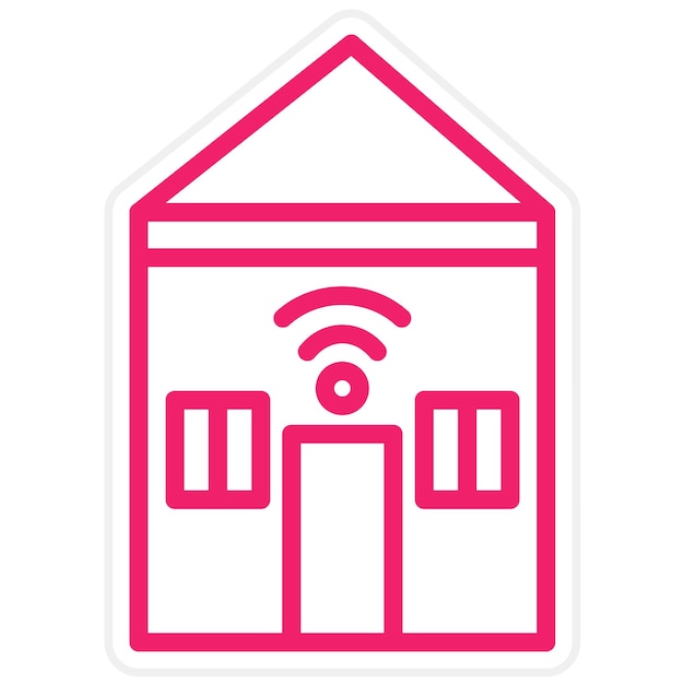 Vector Design Smart house Icon Style
