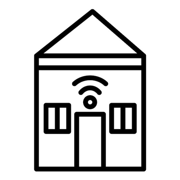 Vector Design Smart house Icon Style