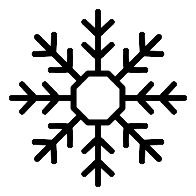Vector Design Snowflake Icon Style