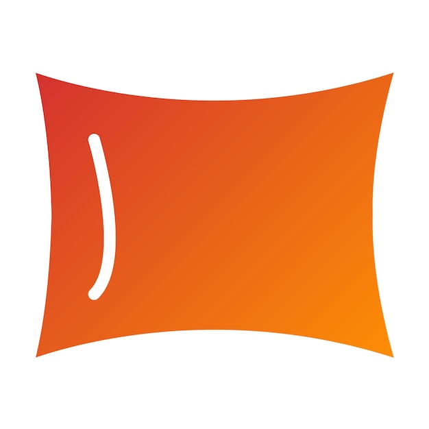 Vector Design Solid Color Pillow Icon Style