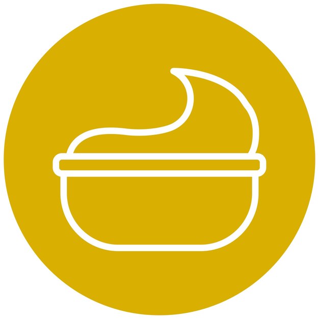 Vector Design Sour Cream Icon Style