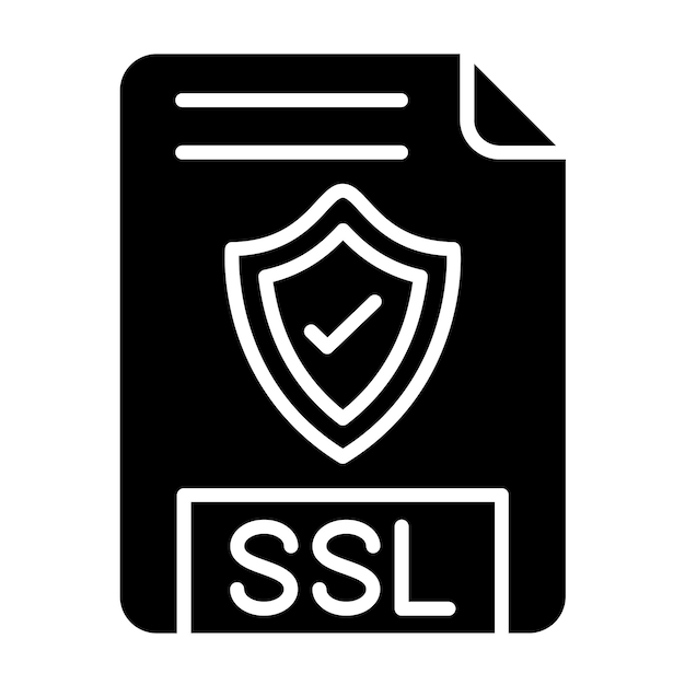 Vector Design SSL File Icon Style