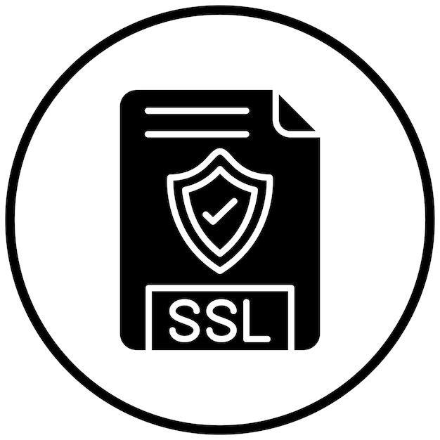 Vector Design SSL File Icon Style