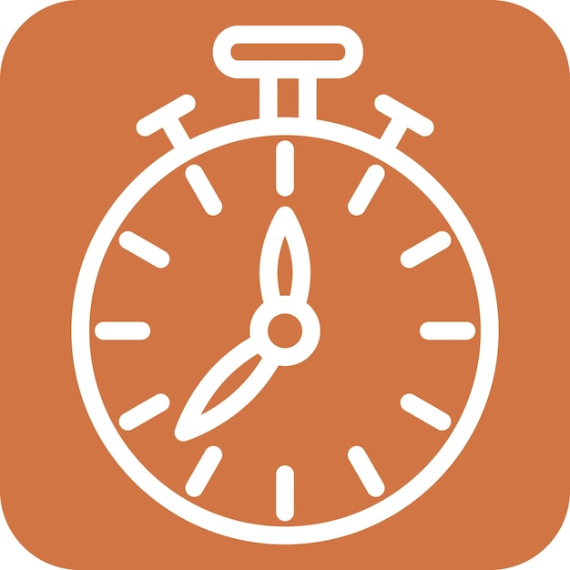 Vector Design Stopwatch Icon Style