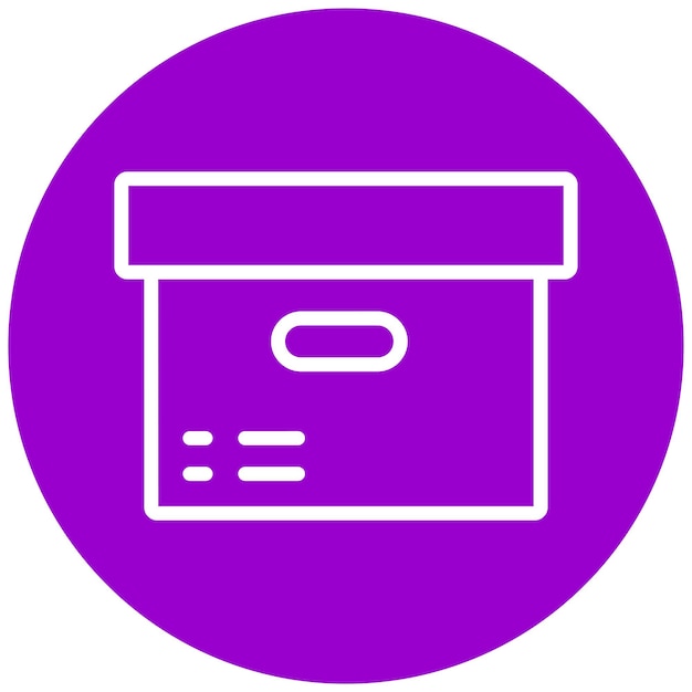 Vector Design Storage Cube Icon Style