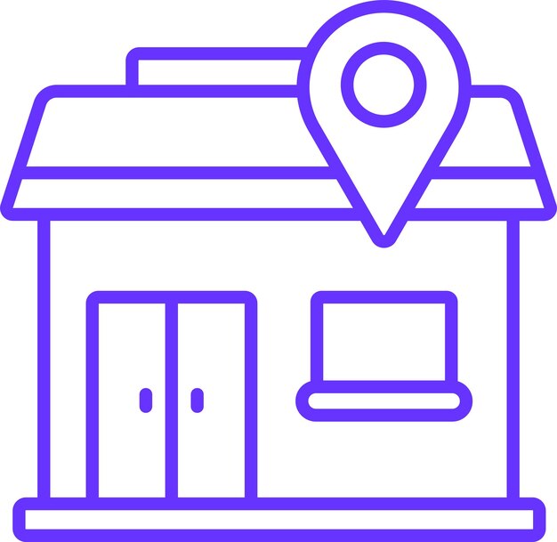 vector design store location icon style