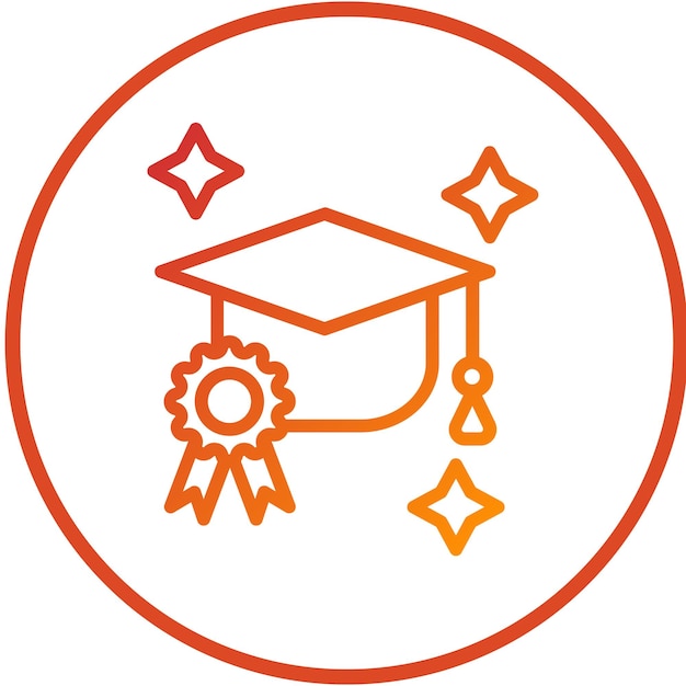 Vector Design Student Awards Icon Style