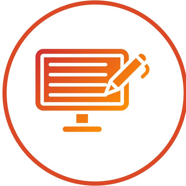 vector design study exams icon style