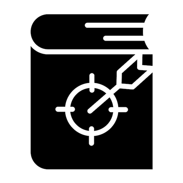Vector Design Study Goals Icon Style
