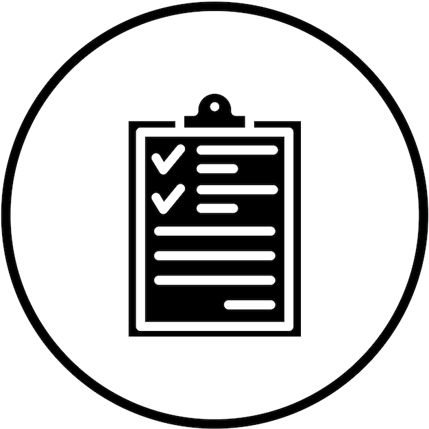 vector design summary list icon style