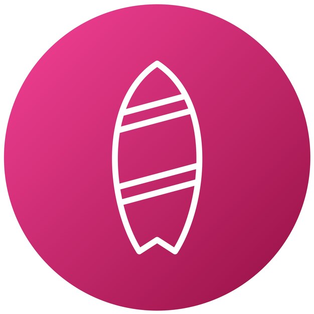 vector design surfboard icon style