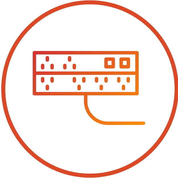 vector design surge suppressor icon style